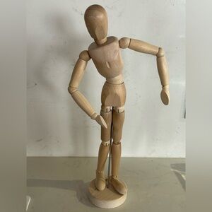 Wooden Articulated Mannequin For Decor or Drawing